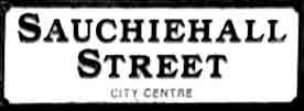 Sauchiehall Street sign